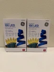 Ge Led Christmas Lights Yellow Lot Of 2 Staybright 100 Green Wire. Fixed Price $24.99.