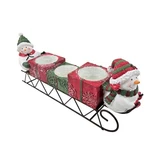 Yankee Candle Snowman Sleigh Tealight Holder Christmas Decor Presents Resin. Fixed Price $13.65.