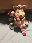 Stone Bunny Inc Stocking Holder 6" Snow Piggy Statue Golfer Christmas. Fixed Price $9.99.