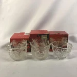 Mikasa Clear Glass Christmas Candle Holders Lot 3 Holiday Lights Story Snowflake. Fixed Price $24.99.