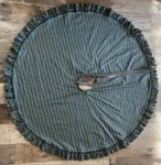 Longaberger Imperial Stripe Fabric Large 52" Red & Green Christmas Tree Skirt. Fixed Price $18.00.