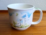 Vtg Reed & Barton Child's Cup Williamsburg Mug Ducks Japan Porcelain Baby. Fixed Price $14.00.
