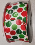 Holiday Time Christmas Polka Dot Ribbon 75 Ft New. Fixed Price $12.00.