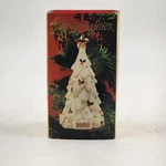Baum Brothers Musical Christmas Tree Ornament Porcelain Ivory & Gold 2002 W Box. Fixed Price $11.99.