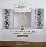 Wondershop Christmas 15" Diameter Led Dewdrop Wreath 3 Aa Battery Operated. Fixed Price $79.98.