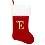 Eoocan 20 Inches Monogram Christmas Stockings Red Velvet With White Super Sof.... Fixed Price $24.99.
