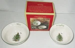 Spode Christmas Tree Collection Dip Bowls Set Of 2 Naughty And Nice. Fixed Price $31.49.