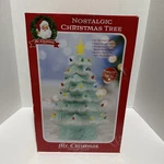 Mr. Christmas Ceramic Retro Nostalgic Tree 16" Seafoam Green W/ Box. Fixed Price $40.00.