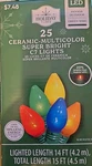 Holiday Time 25 Multicolor Super Bright Ceramic C7 Led Lights New. Fixed Price $17.99.