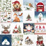 Christmas Napkins Party Tableware Serviette Paper Xmas Dinner Decoration. Fixed Price $5.36.