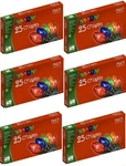(6) Ea Holiday Wonderland 525-88 Ct Transparent Multi C7 Christmas Light Sets. Fixed Price $138.90.