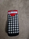 Holiday Time Mini Christmas Tree Skirt 18 Inch Black And White New With Tag. Fixed Price $9.77.