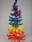 4 Ft Merry Rainbow Pre-lit Artificial Christmas Tree With Clear Lights Pride. Fixed Price $34.95.