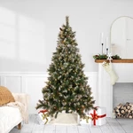 Northlight 6.5' Pre-lit Snow Valley Pine Artificial Christmas Tree, Clear Lights. Fixed Price $395.49.