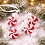 Holiday Lane Mini Peppermint Candy Ornaments Set Of 4 Christmas Tree Decor Gift. Fixed Price $13.00.