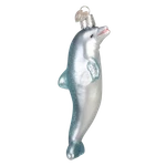 Playful Dolphin Blown Glass Christmas Ornament By Old World. Fixed Price $19.99.