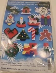 New Vtg Design Works Country Christmas Ornaments Plastic Canvas Kit 2" Set Of 12. Fixed Price $12.99.