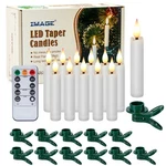12 Pcs Led Clip-on Christmas Tree Candle W/3D Flickering Flame Xmas Remote Timer. Fixed Price $28.99.