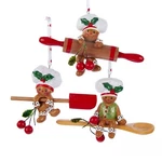 Gingerbread Baking Tool Ornament Spatula Spoon Rolling Pin H5024. Fixed Price $14.70.