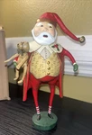 Lori Mitchell Christmas Cheer Santa Figurines 23449 Holding Bear. Fixed Price $50.00.