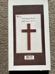 Mahogany Wood 10 Inch Christian Wall Cross By Dicksons Lord God Jesus. Fixed Price $16.99.