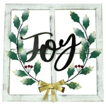 Northlight 23.75" Joy Window Frame With Holly Christmas Wall Sign. Fixed Price $71.81.