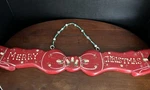 Vtg Victoria Garden Wood Hand Painted Christmas Door Fireplace Hanger. Fixed Price $20.00.