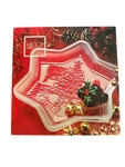 Christmas Star Candy Dish Mikasa Glass Crystal Tree Sweet 950/210 Vintage Nib. Fixed Price $9.50.