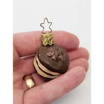 Inge Crunchy Chocolates Confection Coookie Cake Blown Glass German Ornament. Fixed Price $15.00.