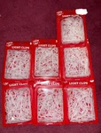 Lot Of 7 - 60 Ct. Christmas Holiday Light Mounting Clips Indoor Outdoor Plastic. Fixed Price $14.99.