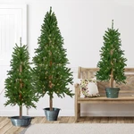 Northlight 3 Alpine Artificial Christmas Trees 4FT, 5FT 6FT - Clear Lights. Fixed Price $380.49.