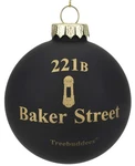 Buddees 221B Baker Street Sherlock Holmes Christmas Ornament X 3, Black. Fixed Price $27.99.