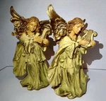 Lot Of Angel 9 Figurine Fontanini Italy 5628 Harp Vintage Christmas Nativity. Fixed Price $29.95.