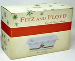 Fitz Floyd Candy Cane Santa Collection, Mini Loaf Pan New. Fixed Price $15.00.
