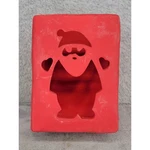 Michaels Red Ceramic Santa Claus Cutout Candle Holder Luminary Christmas Decor. Fixed Price $19.98.