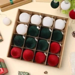 3.2 Inch Flocked Velvet Christmas 16PCS Shatterproof Xmas Tree Ornaments Hang.... Fixed Price $37.63.
