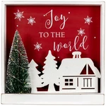 Northlight 11.75" Lighted Joy To The World Wooden Christmas Wall Decoration. Fixed Price $34.01.