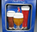 Regent Square Beer Drinker Lover Holiday Christmas Ornament Glasses. Fixed Price $7.95.