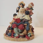 Santa Claus Figure Collectible 9" Reading Kids Christmas Home Decoration Toys. Fixed Price $19.95.