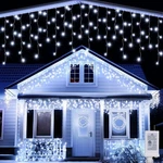 Joomer Christmas Icicle Lights - 32FT Plug String Waterproof, 8 Mod.... Fixed Price $31.75.