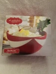 Nib St. Nicholas Square Christmas Holly Jolly Dip Mix Set Bowl & Spreader. Fixed Price $18.99.