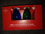 December Home 4 Pack C9 Transparent Christmas Light Bulbs 120V 7W In/outdoor. Fixed Price $6.00.