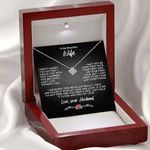 To My Wife Necklace, Gift For Valentines Love Knot, Anniversary. Fixed Price $27.99.