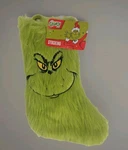 Dr. Seuss The Grinch Furry Green Stocking Size Small. Fixed Price $8.97.