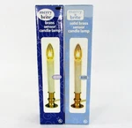 Lot 2 Merry Brite 8.8" White, Brass Candolier Sensor Candle Light Auto On/off. Fixed Price $6.47.