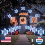 Brightown Snowflake Lights Outdoor Sets Total 20 Large Christmas. Fixed Price $84.67.