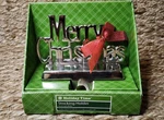 New! Silver Metal Merry Christmas Stocking Hanger Holder Mantel Holiday Decor. Fixed Price $15.19.