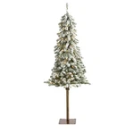 Nearly Natural 5FT Flocked Alpine Artificial Christmas Tree 150 Led Lights. Fixed Price $111.65.