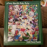 Vermont Christmas Co Puzzle North Pole Pets Randy Wollenmann 1000 Pcs #VC1006. Fixed Price $26.99.