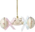 Lenox Ornament, 2025 Babys 1ST Christmas Rattle Porcelain With Gold Ac. Fixed Price $18.99.
